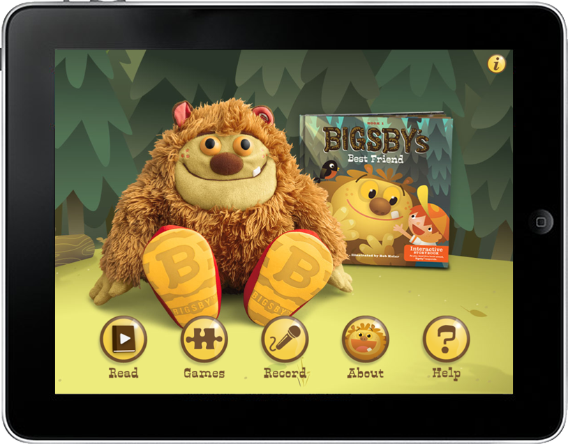 Bigsby's Best Friend app menu screen