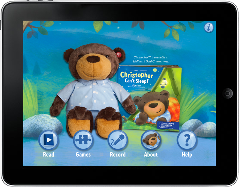 Christopher Can't Sleep app menu screen