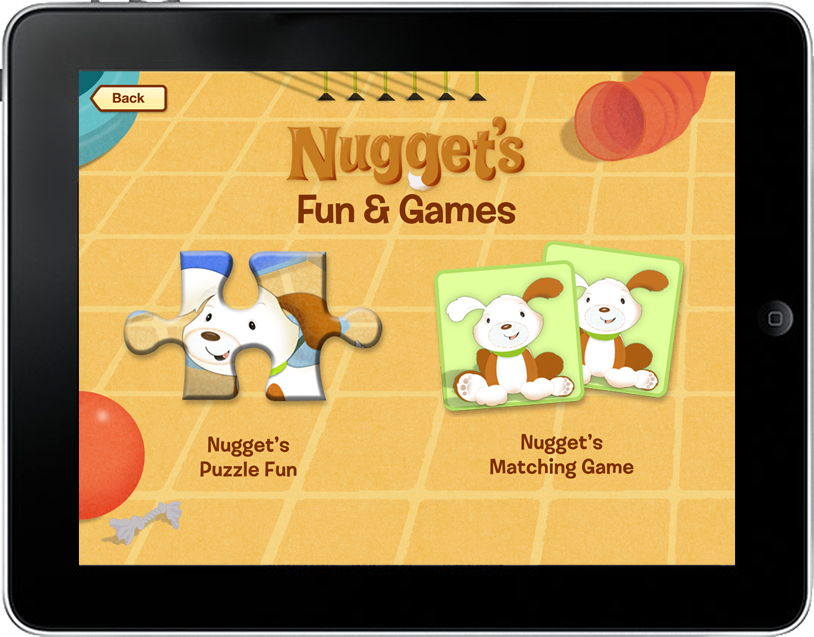 Nugget's First Day of School app games