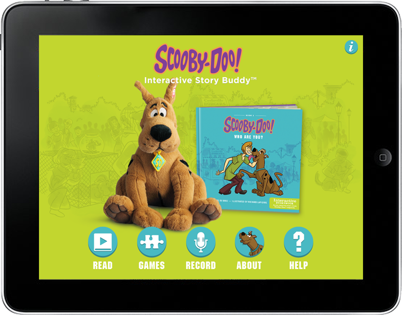 Scooby-Doo app menu screen