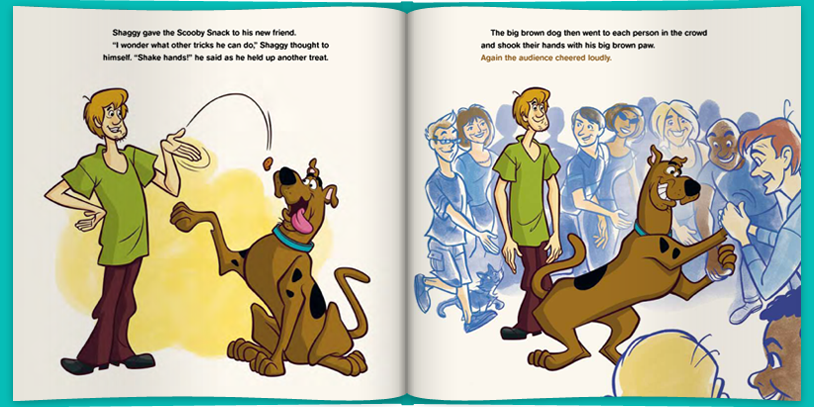 Scooby-Doo shakes hands