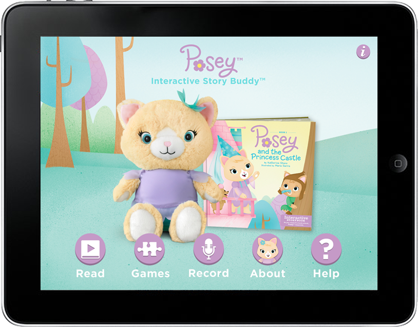 Posey and the Princess Castle app menu screen