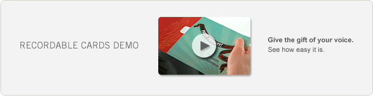 Recordable Cards Demo